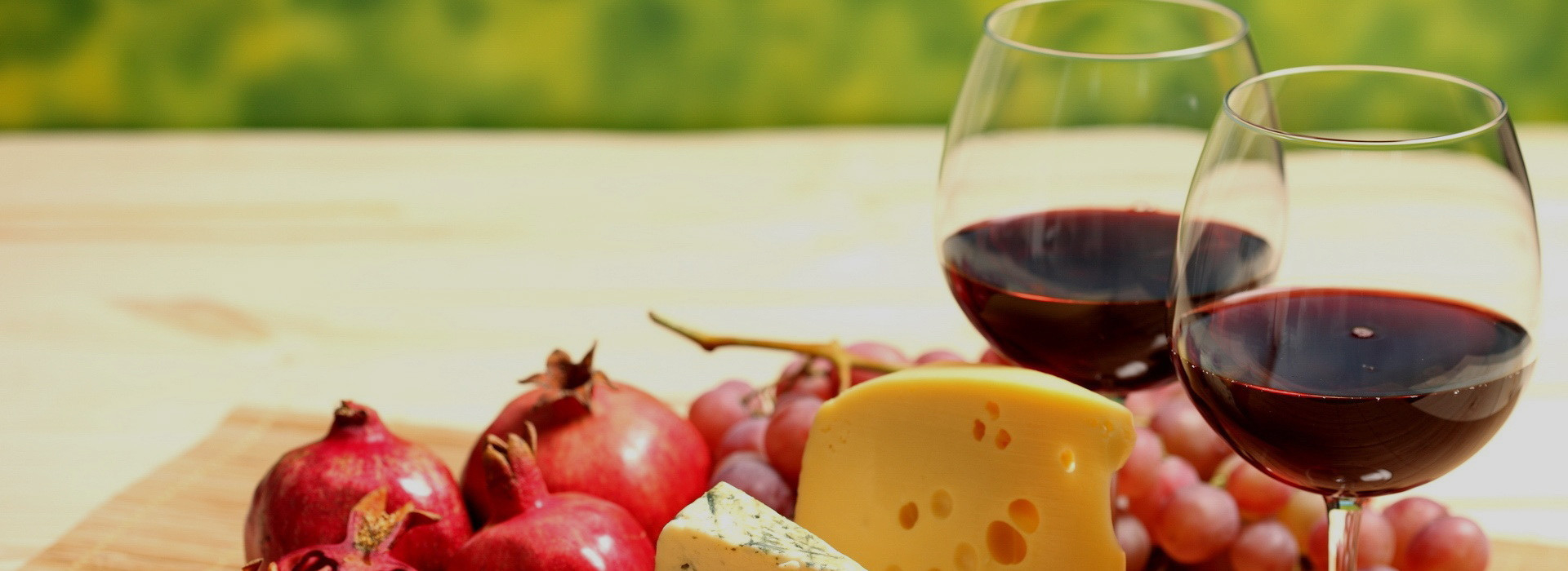 Früchte Wein mit Käse